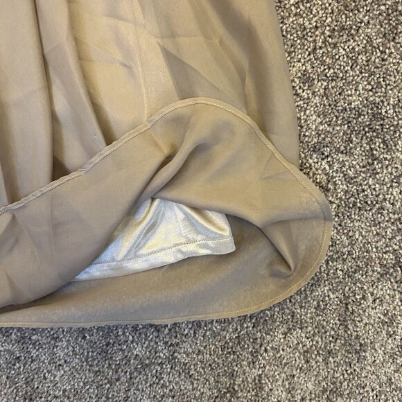 Ryu Women's Dress Size S Beige Sleeveless V-Neck Back Zipper Knee Length NWT - Picture 4 of 15